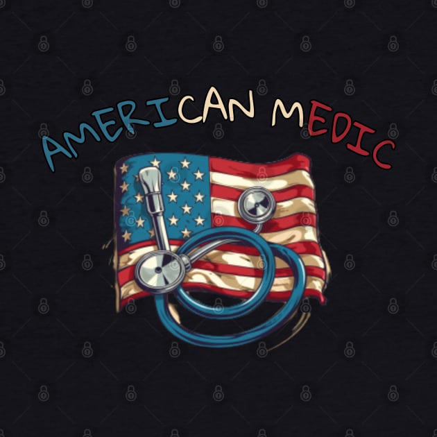 American Medic, american doctor, nurse, gift present ideas by Pattyld